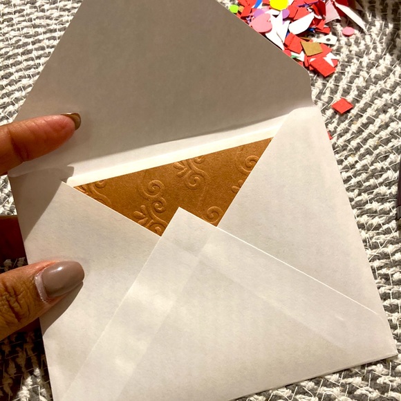 Set of Brown & White embossed cards w/envelopes - Picture 6 of 6